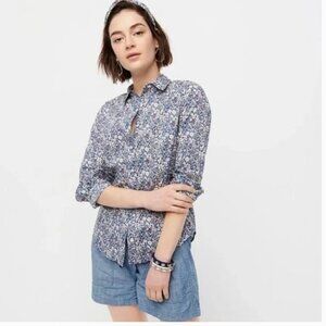 JCrew Perfect Shirt Liberty floral size 4